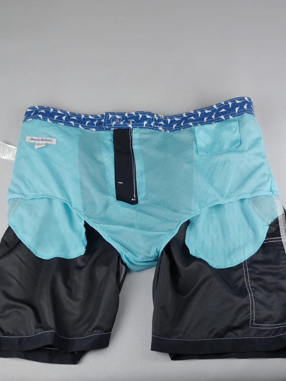 Tommy Bahama Men's Black Swim Trunks.